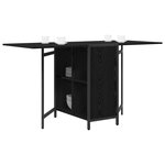 vidaXL Table à dîner 144 x 60 x 75 cm Bois d'ingénierie Chêne noir