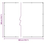 vidaXL Couverture pour plantes Transparent 3 x 3 m PE