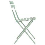 Chaises de jardin pliantes vidaXL 2 Pièces menthe claire en acier