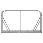 vidaXL Porte-bûches argenté 180x45x100 cm acier galvanisé