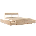 vidaXL Cadre de lit sans matelas 120x190 cm bois de pin massif