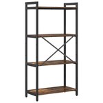 vidaXL Bibliothèque Chêne fumé 60 x 30 x 118 cm Bois d'ingénierie