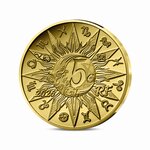 Signes astros - Poisson - Monnaie de 5€ 1/2g or