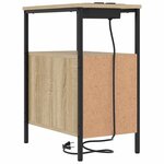 vidaXL Cabinet de chevet 2 Pièces Chêne Sonoma 30 x 48 x 61 cm