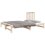 vidaXL Lit coulissant sans matelas 2x(90x190) cm