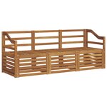 vidaXL Ensembles de canapés 3 pc Naturel Bois d'Acacia Massif