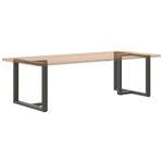 vidaXL Pieds de table à manger en T 2 pièces Anthracite 90x35x(72-73) cm Acier