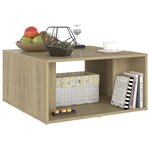 vidaXL Tables basses 4 Pièces chêne Sonoma 33x33x33 cm bois d'ingénierie
