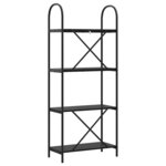 vidaXL Étagère Chêne noir 60 x 30 x 146 cm Bois d'ingénierie