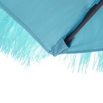 vidaXL Parasol de jardin avec mât en acier bleu 324x324x247 cm