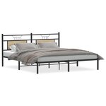 vidaXL Cadre de lit sans matelas chêne sonoma 183x203 cm