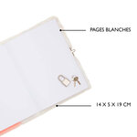 Journal Intime Peluche Licorne Corail - Draeger paris