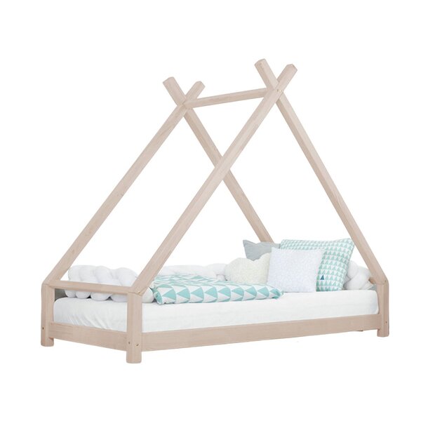 Lit tipi enfant TAHUKA 90 x 180 beige