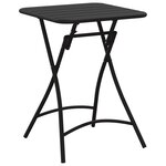 Table de jardin pliable vidaXL - Anthracite - 55x55x73 cm - Acier