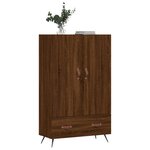 vidaXL Buffet haut chêne marron 69 5x31x115 cm bois d'ingénierie