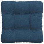 vidaXL Coussins de siège 4 Pièces Bleu 40 x 40 x 12 cm tissu