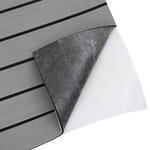 vidaXL Tapis de bateau Rayé Gris clair et noir 240 x 90 cm EVA
