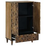 vidaXL Buffet Haut Marron 60 x 33 5 x 100 cm Bois de mangue massif