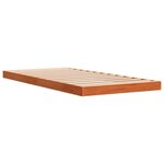 vidaXL Cadre de lit sans matelas cire marron 90x190 cm bois pin massif