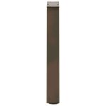 vidaXL Pieds de table basse en forme de V  2 pièces  acier naturel  38 x (42-43 3) cm