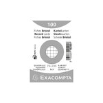 Paquet 100 fiches sous film bristol quadrillé 5x5 non perforé 74x105mm x 40 EXACOMPTA