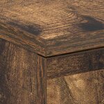 vidaXL Table de chevet Chêne fumé 38x35x56 cm Bois d'ingénierie