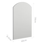 vidaXL Miroir 70x40 cm Verre