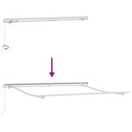 vidaXL Auvent Rétractable Manuel Multicolore 300x250 cm
