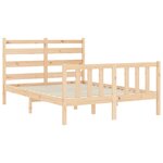 vidaXL Cadre de lit sans matelas bois de pin massif