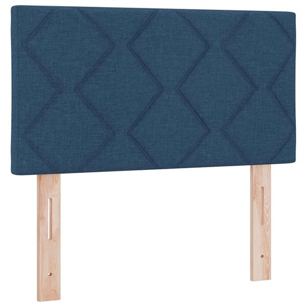 vidaXL Tête de Lit en Tissu Geometric Manuel Bleu 80 cm tissu