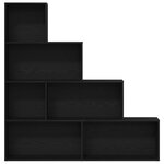 Bibliothèque/Séparateur de pièce vidaXL Chêne noir 155x24x160cm Bois d'ingénierie
