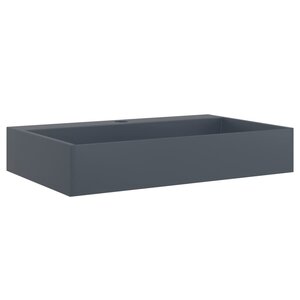 vidaXL Vasque 60x38x11 cm fonte minérale/marbre anthracite