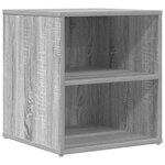 vidaXL Armoire d'angle sonoma gris 160x40x45 cm bois d'ingénierie
