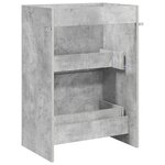vidaXL Meuble sous lavabo de salle de bain Gris béton