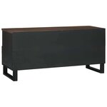 vidaXL Meuble TV Marron 100 x 33 x 46 cm bois de manguier massif