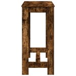 vidaXL Table de bar chêne fumé 102x50x103 5 cm bois d'ingénierie