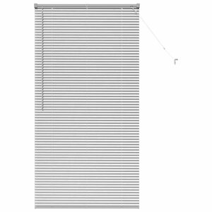 vidaXL Store de Fenêtre avec des rideaux Argenté 80 x 130 cm Aluminium