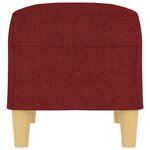 vidaXL Banc Rouge bordeaux 70x35x41 cm Tissu