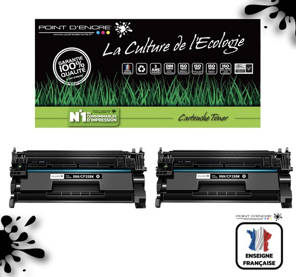 59X/CF259X 2 x Noir-Grande Capacité