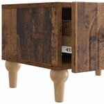 vidaXL Meuble TV Bois ancien 147 x 34 5 x 30 cm Bois d'ingénierie