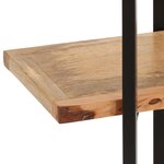 vidaXL Bibliothèque à 4 niveaux 160x35x160 cm Bois de manguier massif