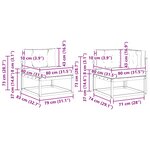 vidaXL Ensemble de canapés d'extérieur 8 pc Naturel et Anthracite