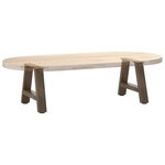 vidaXL Pieds de table basse en forme de A  2 pièces  50 x (30-31) cm  acier