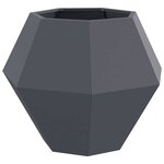 vidaXL Jardinière Anthracite 75 x 75 x 60 cm Acier