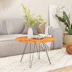 vidaXL Dessus de table Ø80x2 5 cm rond bois massif d'acacia
