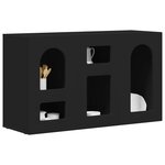 vidaXL Buffet Noir 100 x 35 x 59 cm Bois d'ingénierie