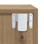 vidaXL Meuble TV mural 4 Pièces chêne artisanal Bois stratifié