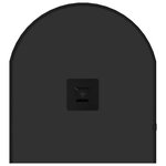 vidaXL Miroir mural Noir 70x30 cm Ovale