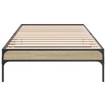 vidaXL Cadre de lit sans matelas chêne sonoma 90x200 cm