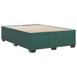 vidaXL Cadre de lit sans matelas vert foncé 140x190 cm velours